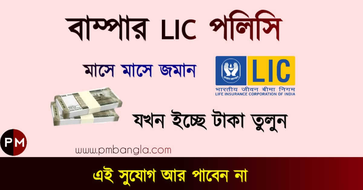 জীবন অক্ষয় পলিসি Lic New Scheme Policy