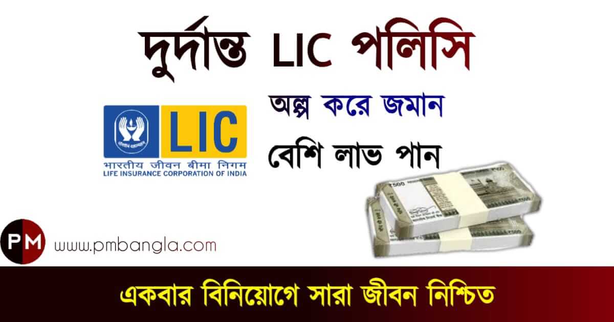 LIC Policy Details LIC Bima Ratna Policy (এলআইসি বীমা রত্ন পলিসি)