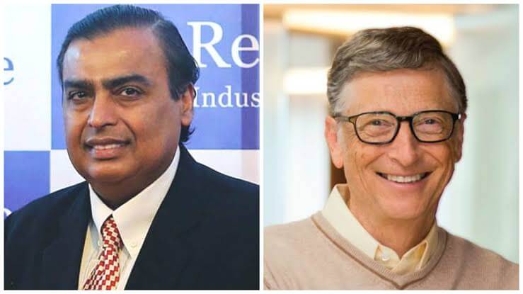 Bill Gates and Ambani