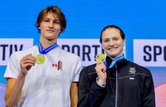 উইঙ্কলার জার্মান জাতীয় চ্যাম্পিয়নশিপে দুটি স্বর্ণপদক জিতেছেন এবং একটি স্কুল রেকর্ড স্থাপন করেছেন