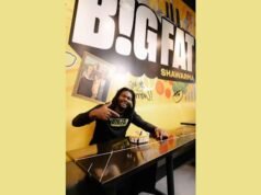 ডেট্রয়েট পিস্টন এনফোর্সার ইশাইয়া স্টুয়ার্ট মাই বিগ ফ্যাট শাওয়ারমার সাথে দল বেঁধেছেন