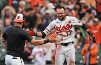 Cowser 2 দিনের মধ্যে দ্বিতীয় গেম-বিজয়ী HR হিট করে, Orioles কে 13 ইনিংসে রেদের উপর 9-7 জয় দেয়