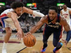 Mitchell ស្មើ NBA playoff ដោយមាន 39 ពិន្ទុក្នុងតង់ទី 2 ខណៈដែល Cavs សូម្បីតែស៊េរីទល់នឹង Pistons 112-103