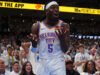 5 গেমে Thunder Spurs 127-114কে টপকে এনবিএ ফাইনালে ফিরে আসা থেকে এক জয় দূরে সরে গেছে