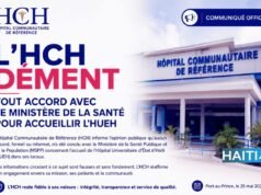 HCH បដិសេធកិច្ចព្រមព្រៀងណាមួយជាមួយក្រសួងសុខាភិបាលក្នុងការធ្វើជាម្ចាស់ផ្ទះ HUEH ព័ត៌មានចុងក្រោយពីប្រទេសហៃទី៖ នយោបាយ សន្តិសុខ សេដ្ឋកិច្ច វប្បធម៌។