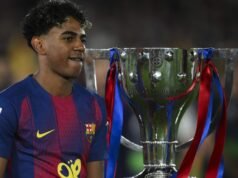 Lamine Yamal ធ្វើការសន្យា Champions League ដល់អ្នកគាំទ្រ Barcelona អំឡុងពេលដង្ហែពាន