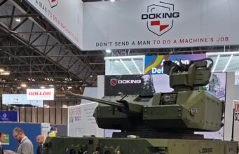 Rheinmetall ক্রোয়েশিয়ান কোম্পানি DOKING-এর 51% অধিগ্রহণ চূড়ান্ত করেছে যা ইউরোসেটরিতে একটি Mangart 30 টারেট দিয়ে সজ্জিত তার MV-8 কমোডো রোবট উপস্থাপন করেছে